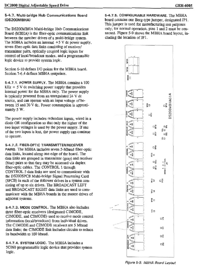 First Page Image of DS200MBHAG1 Data Sheet GEH-6005.pdf